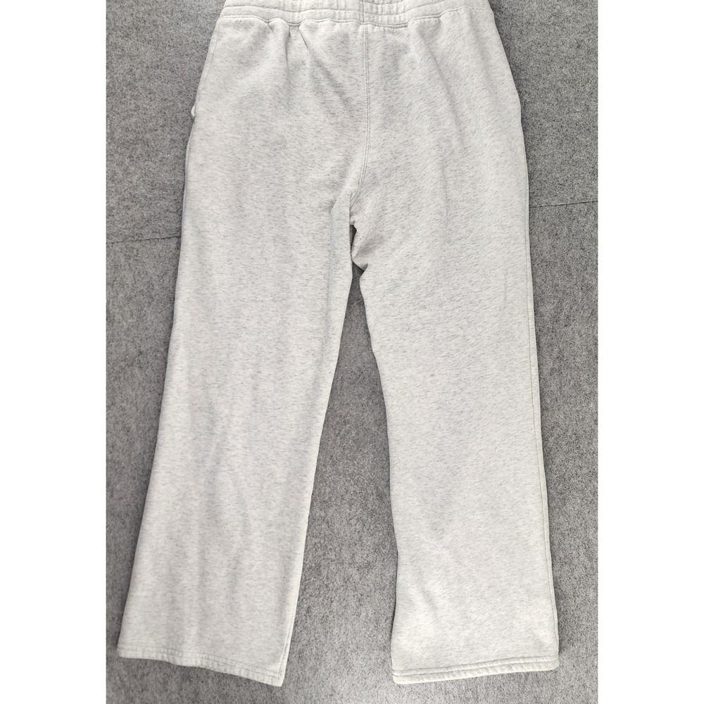 Hollister Gray USA Flag Patch Fleece Wide Leg Sweatpants Loungewear Womens M - Picture 5 of 7
